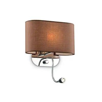 Aplica Sheraton, 2 becuri, dulie G9 + LED, L:300 mm; H:350 mm; Maro