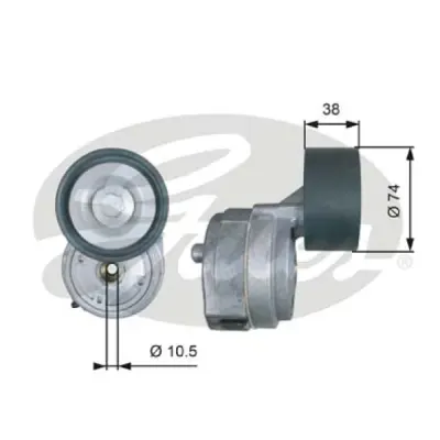 Intinzator curea, curea distributie GATES T38600
