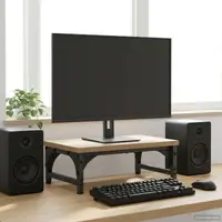 vidaXL Suport pentru monitor Stejar Artizanal 37 x 23 x 14 cm