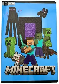 Caiet Panini Minecraft - Creepers, A4, 50 foi, sortiment