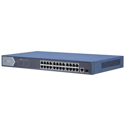 Switch 24 porturi POE Gigabit Hikvision DS-3E0526P-E, PoE power management