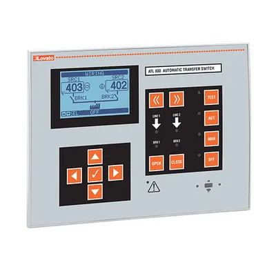 Automatic Transfer Switch Controller With Optical Port For 2 Power Sources (180x240mm), Power Supply 110…240vac and 12/24/48vdc, Expandable With Exp… Expansion Modules, Built-in Rs485