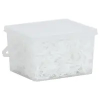 Gossi benzi de impletit pentru cal, 2500 buc., alb, silicon