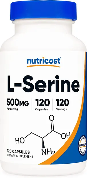 L-Serin, 500 mg, 120 capsule, Nutricost