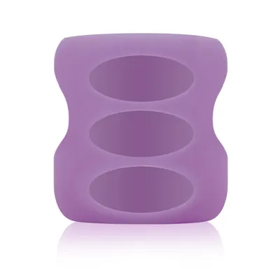 Protectie silicon pentru biberon din sticla cu gat larg violet, 270ml, Dr. Brown's