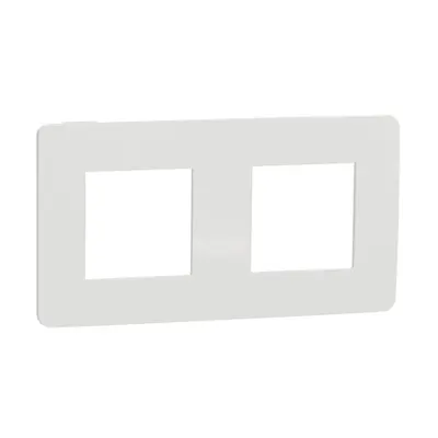 Placa ornament, Unica Studio Colsau, doua module, alb