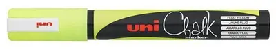 Marker cu creta Uniball – Galben