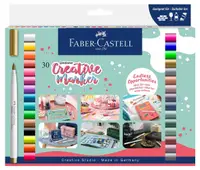 Set de markere colorate Faber-Castell - Creative, 30 bucăți