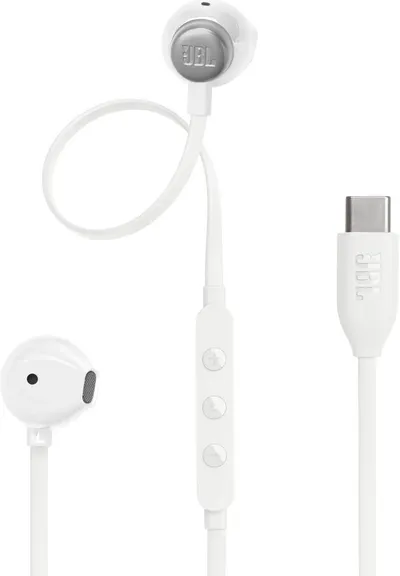 Căști cu microfon JBL - Tune 305C USB-C, Albe