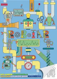 Carte de colorat Sense - Roboti