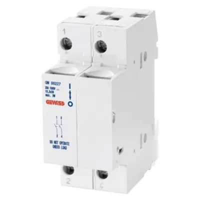 Disconnectable Fuse Holder - 2p 10.3x38 1000v Dc 20a - 1 Modul