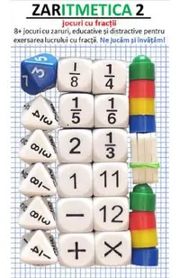 Joc educativ cu zaruri: Zaritmetica 2. Fractii