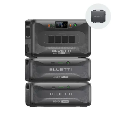APEX300+2×B300K,BLUETTI stație extensibilă de 8294 Wh pentru backup la domiciliu