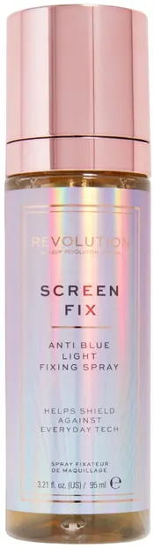 Makeup Revolution Spray de fixare a machiajului Screen Fix Anti Blue Light, 95 ml