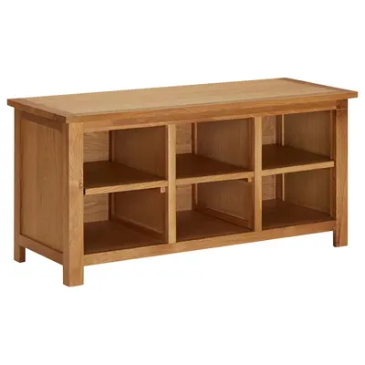 vidaXL Pantofar, 90 x 37 x 45 cm, lemn masiv de stejar
