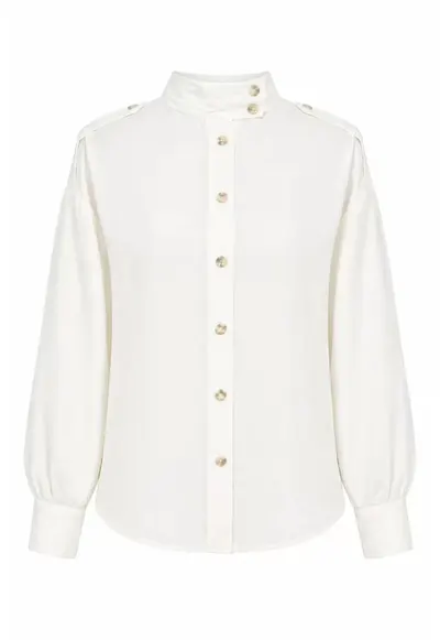 Camasa dama - camasa casual - maneca lunga - ivory - 90% modal