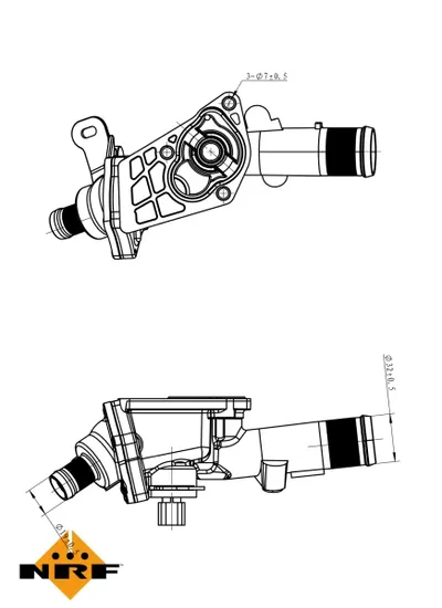 Termostat sistem racire (83 C, in carcasa) potrivit MERCEDES A (W176), B SPORTS TOURER (W246, W242), CITAN (MPV), CITAN MIXTO (DOUBLE CABIN), CITAN MINIVAN (W415) 1.5D 1.5DH 1.6 06.08