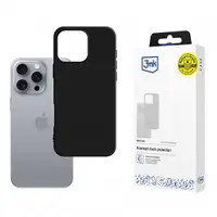 Husa pentru Apple iPhone 16 Pro, 3MK, Neagra Mata