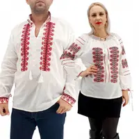 Set Traditional Cuplu 285 Camasi traditionale cu broderie
