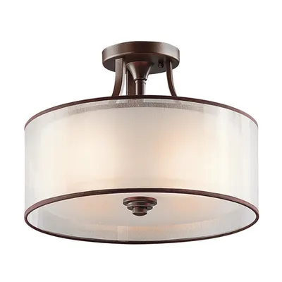 Plafoniera Lacey 3 Light Small Semi-Flush Mount