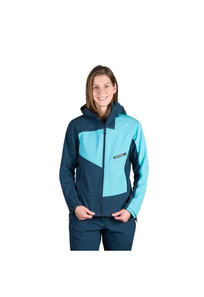 Jacheta softshell 3L femei Chandra - Albastru