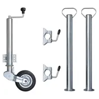 Gossi roata manevra remorca 60 mm 2 tub sustinere/2 cleme despicate