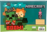 Bloc de desen cu spirală GIM Minecraft - Chibi, A4, 30 coli 13 coli