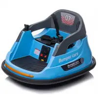 Masinuta busitoare, Kinderauto Bumper 70W 12V, telecomanda control parental, culoare albastra