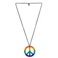 Colier hippie curcubeu