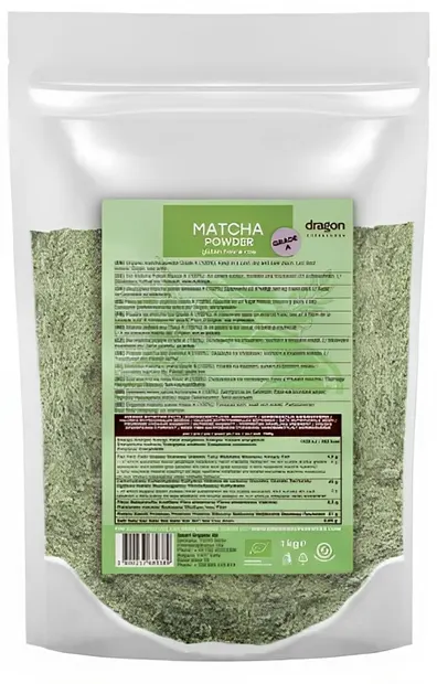 Pudră de matcha, 1 kg, Dragon Superfoods