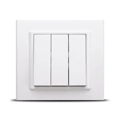 Intrerupator Triplu ST Alb Ovivo Mina, 401-010200-254