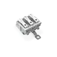 Lighting connector; push-button, external; for Linect®; with screw-type ground contact; 3-pole; Cod. A; Lighting side: for solid conductors; Inst. side: for all conductor types; max. 2.5 mm²; Surrounding air temperature: max 85°C (T85); 2,50 mm²; white