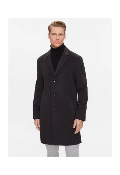 Palton barbati - 303387792 - Lana/Poliamida - 50 EU - Albastru