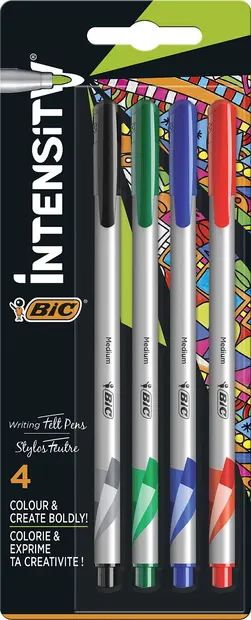 Set de linere colorate BIC Intensity - 0.8 mm, 4 buc