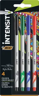 Set de linere colorate BIC Intensity - 0.8 mm, 4 buc