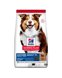 HILL'S Science Plan Canine Mature Adult Lamb &amp; Rice 28 kg (2x14 kg) hrana uscata caini varsta de peste 7 ani