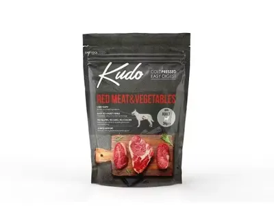 Kudo Adult Mini, Hrana Uscata Presata la Rece, Carne Rosie si Legume, 3 kg
