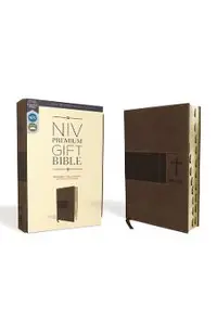 Niv, Premium Gift Bible, Leathersoft, Brown, Red Letter Edition, Indexed, Comfort Print