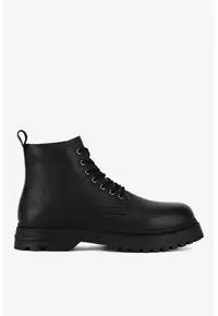 Ghete barbati 5905588901907 - Piele naturala - Negru - Negru
