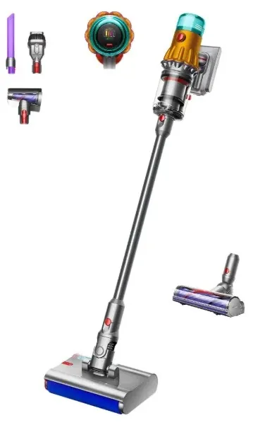 Aspirator vertical Dyson - V12s Detect Slim Submarine, argintiu
