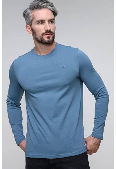 Bluza slim fit Arlington - Albastru petrol