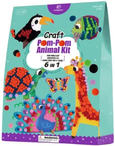 Kit creativ Tooky Land - Tablouri cu pompoane