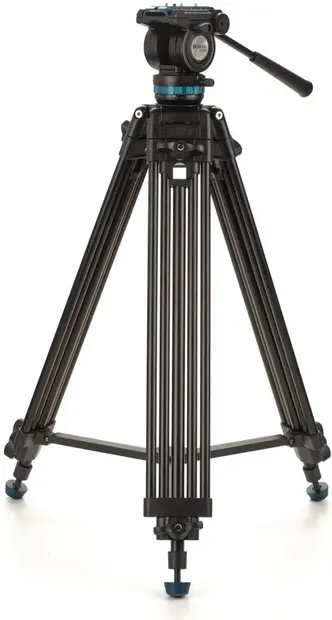 Trepied video Benro - KH25PC + Head, 75-156.5 cm, negru