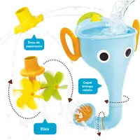 Jucarie trompa de elefant cu stopitoare pentru baie albastru +18 luni Yookidoo