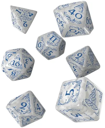 Set de zaruri Q-Workshop - The Lord of the Rings: Rivendell Dice Set, Stone (7 buc.)