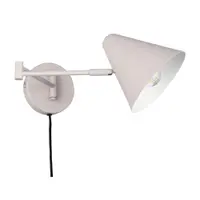 Aplică de perete fildeș cu structură flexibilă cu alimentare la priză ø 15 cm Cosima – Trio