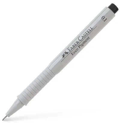 Liner Faber-Castell Ecco-Pigment - 0.1 mm, negru