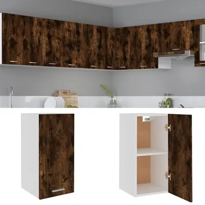 vidaXL Dulap suspendat “Lyon”, stejar fumuriu, 29,5x31x60 cm
