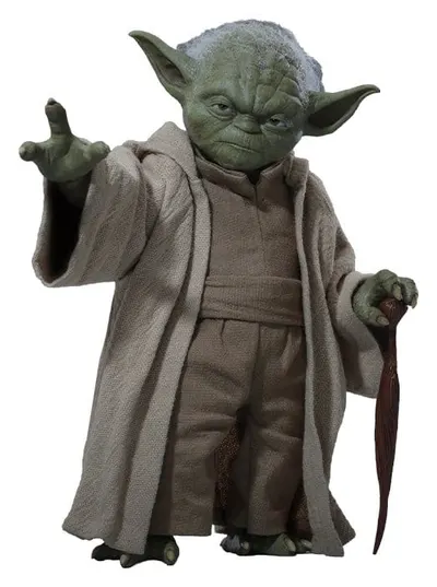 Figurină de acțiune Hot Toys Movies: Star Wars: Revenge of the Sith - Yoda (Movie Masterpiece), 14 cm
