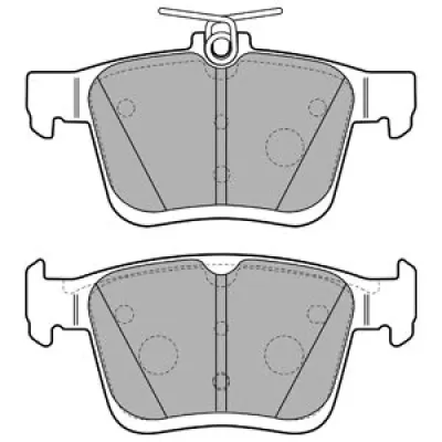 Set placute frana, frana disc DELPHI LP2490